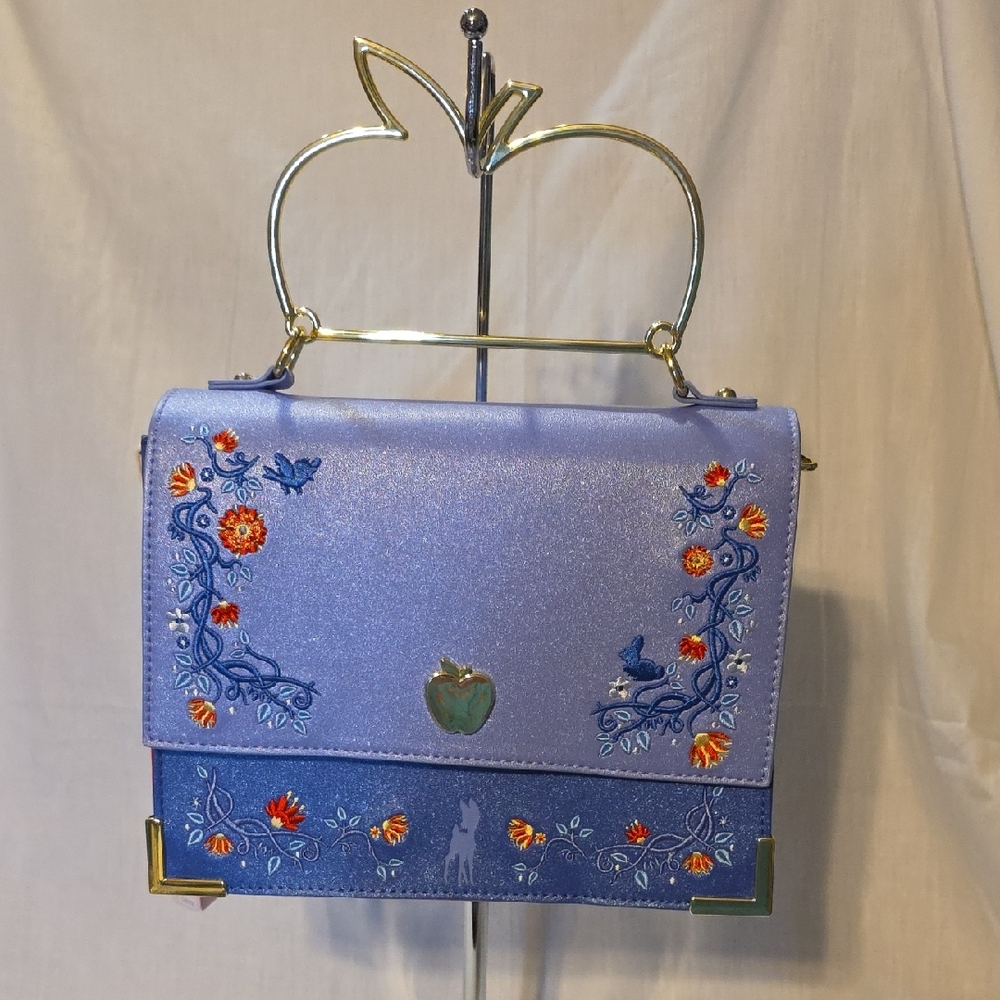 Loungefly Lavender and Blue Floral Mini Bag
